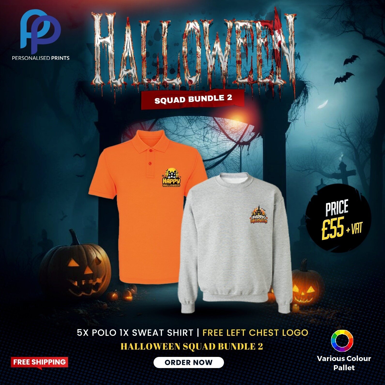Halloween Squad Bundle 2 + Free Left Chest Logo