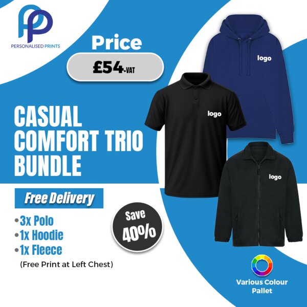 "Casual Comfort Trio with Free Logo" Thumbnail