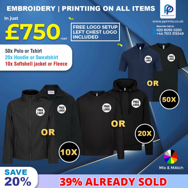 Classic Comfort Essentials Winter Workwear Bundle, Embroidered & Printed Thumbnail