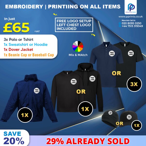 Winter Signature workwear bundle, Embroidered & Printed Thumbnail