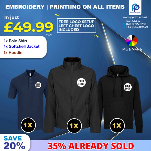 Arctic Flex Winter Workwear Bundle with Free Left Chest Logo, Embroidered & Printed Thumbnail