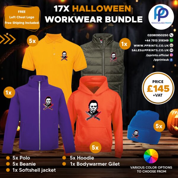 Halloween 17X Work Wear Bundle + Free Left Chest Logo Thumbnail