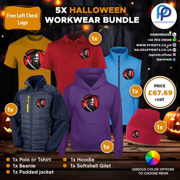 Halloween 5X Work Wear Bundle + Free Left Chest Logo Thumbnail