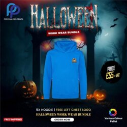 Halloween 5X Blended Hood Sweat Work Wear Bundle + Free Left Chest Logo Thumbnail