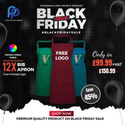 Black Friday 12X Bib Aprons Bundle + Free Front Logo Thumbnail