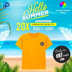 20X Kids T-Shirt Summer Bundle with Free Left Chest Logo Thumbnail