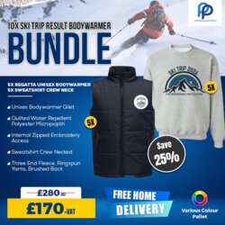 10X Ski Trip Result Bodywarmer Thumbnail