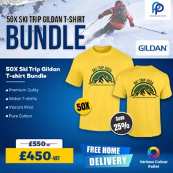 50X Ski Trip Gildan T-Shirt Bundle Thumbnail